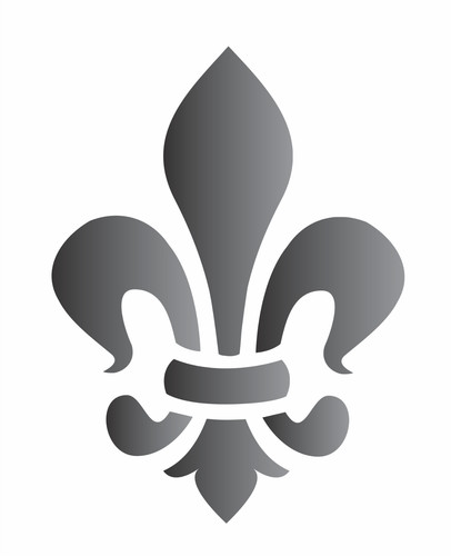 Stencil fleur lis - de,