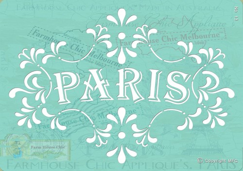 Stencil francese paris - stencil,