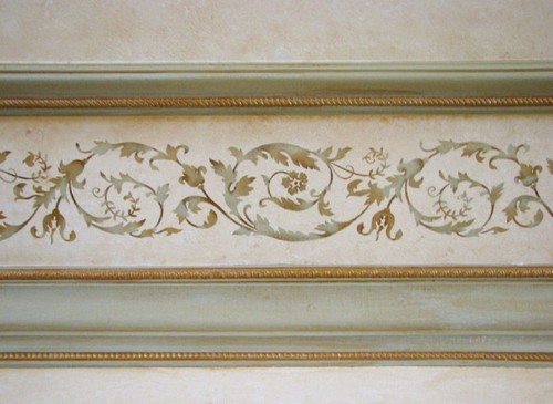 Versailles border stencil - border,